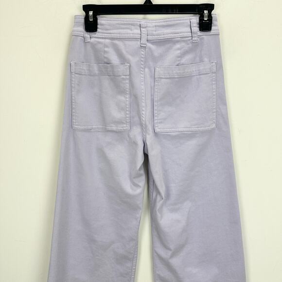 Antonio Melani Alexandra Wide Leg Jeans Cropped High Waist Lavender US 2 NWT - Picture 6 of 8